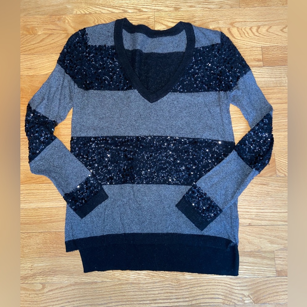Beautiful Stripped Sequin Sweater